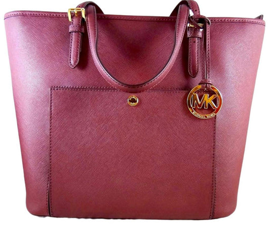 Michael Kors Jet Set Item  Top Zip Snap Pocket Tote