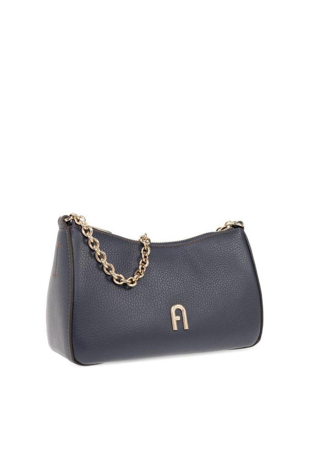 Furla Primula Logo Plaque Chain-Linked Shoulder Bag