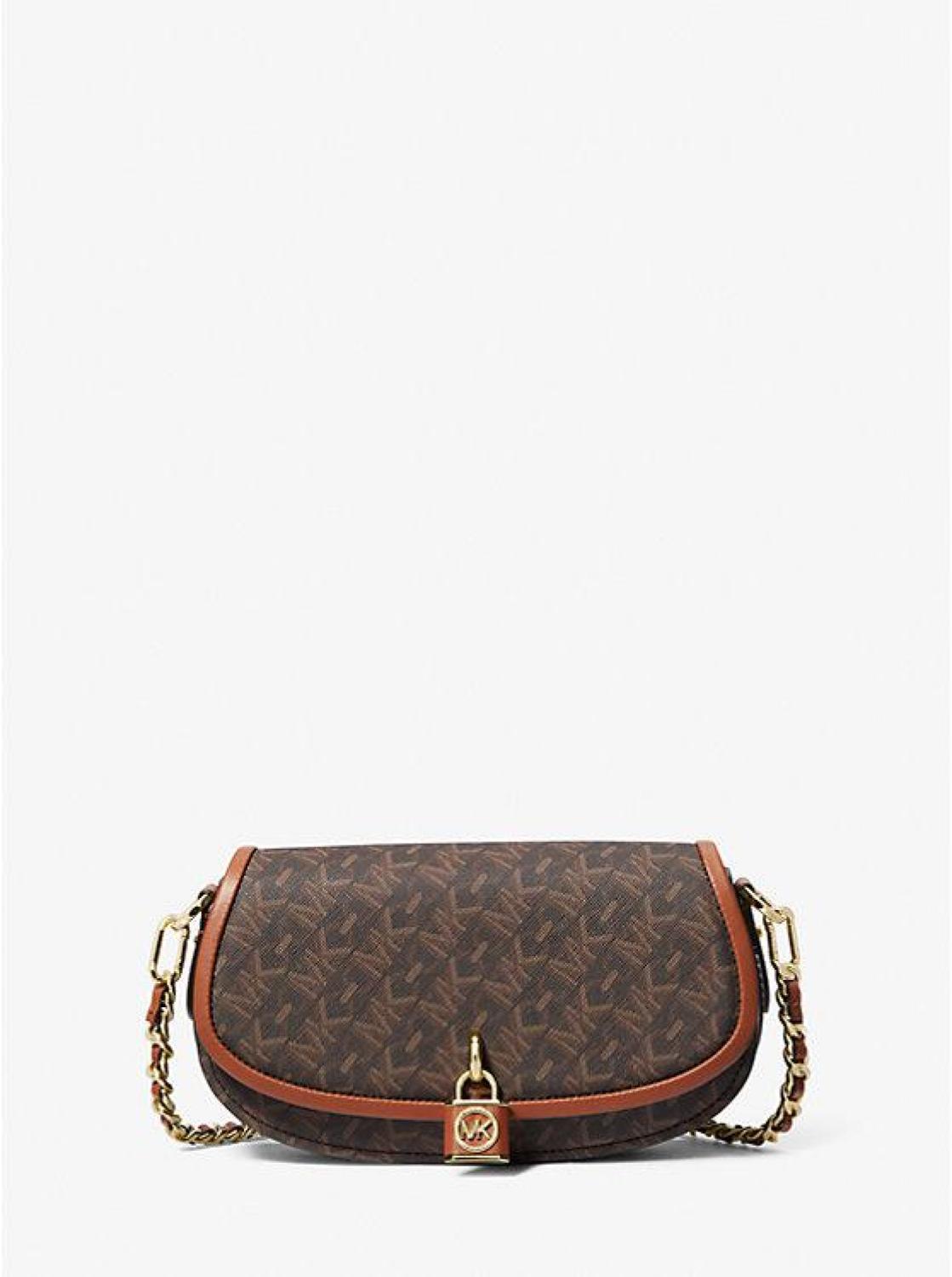 Mila Small Empire Signature Logo Shoulder Bag