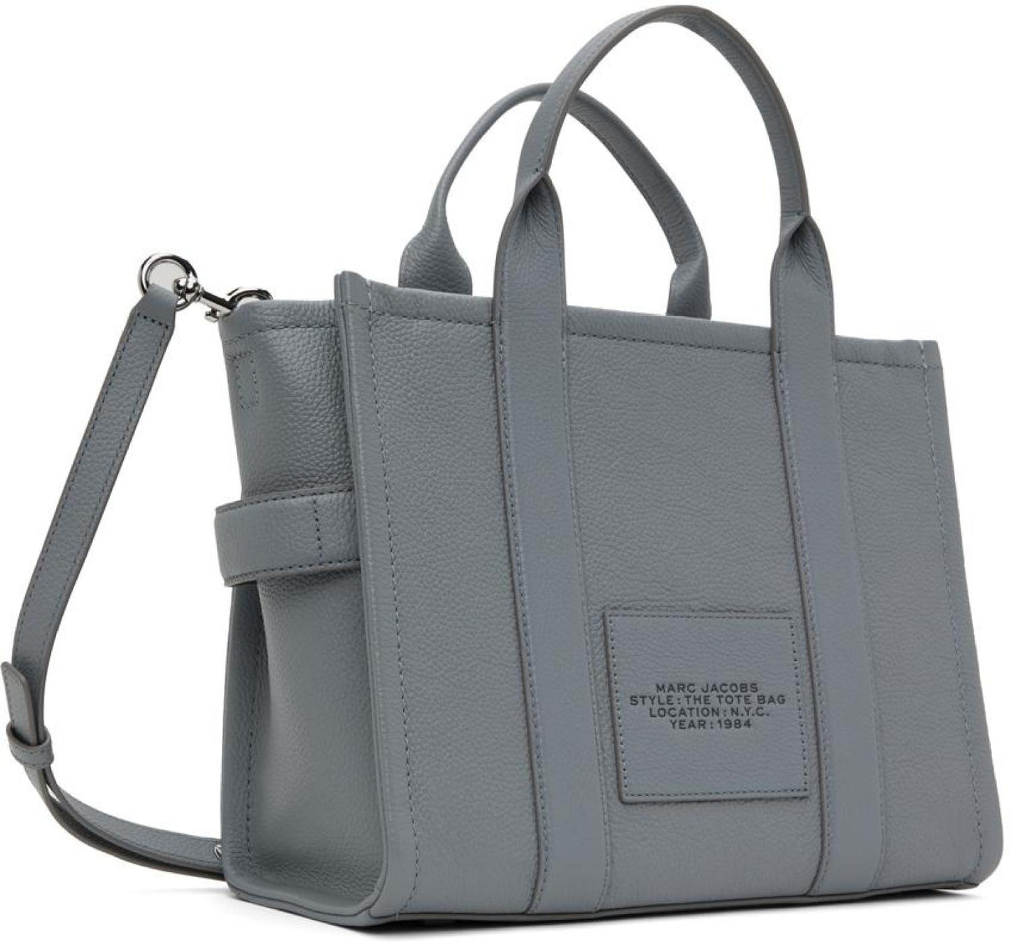 Gray 'The Leather Medium Tote Bag' Tote