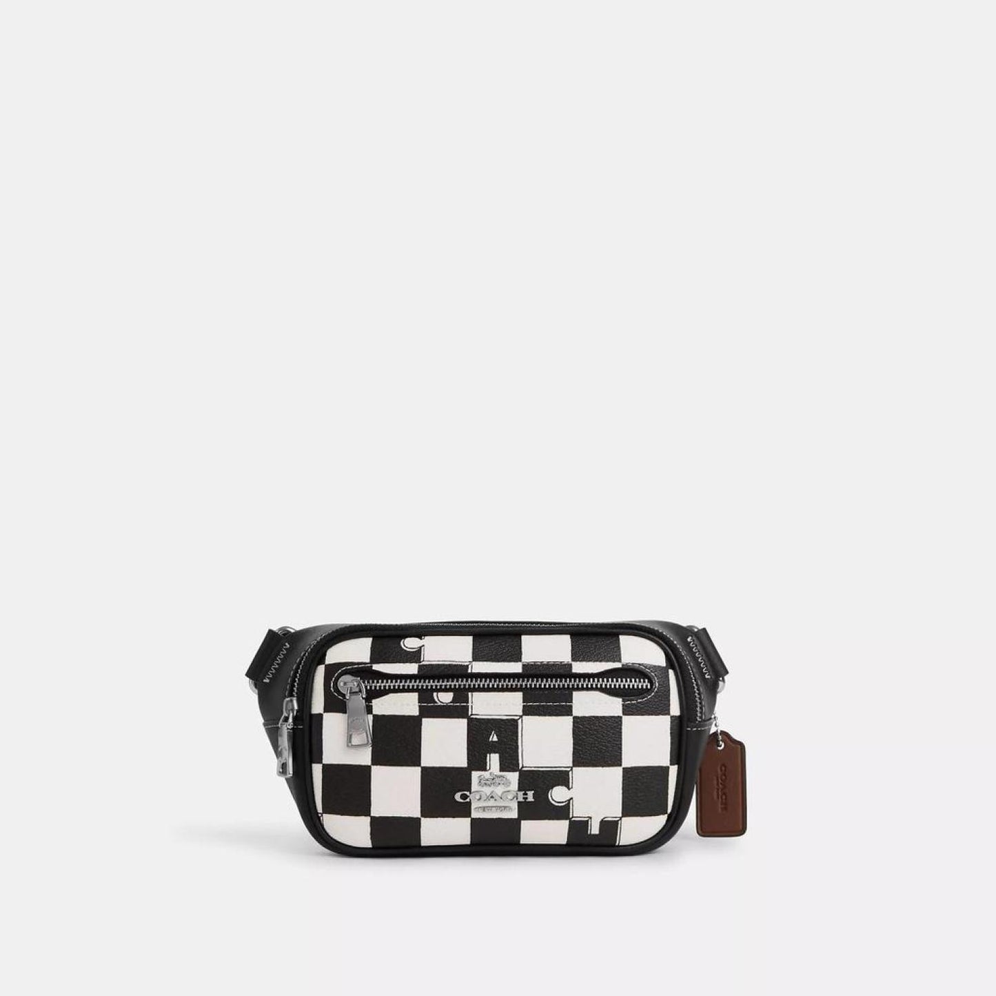 Coach Outlet Elias Mini Belt Bag With Checkerboard Print