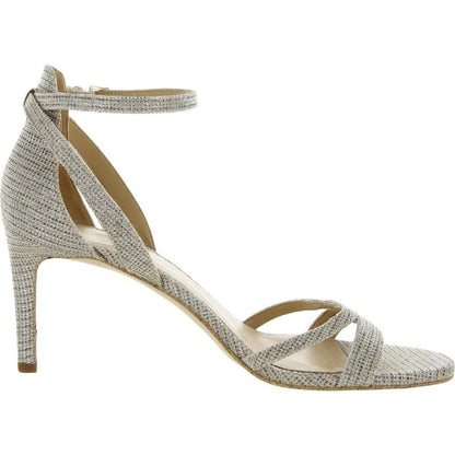 Womens Shimmer Buckle D'Orsay Heels