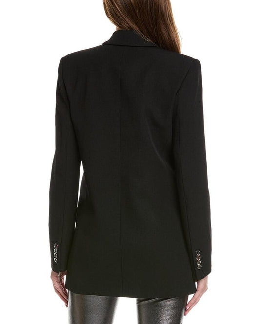 Michael Kors Collection Double Breasted Boyfriend Tab Wool Blazer