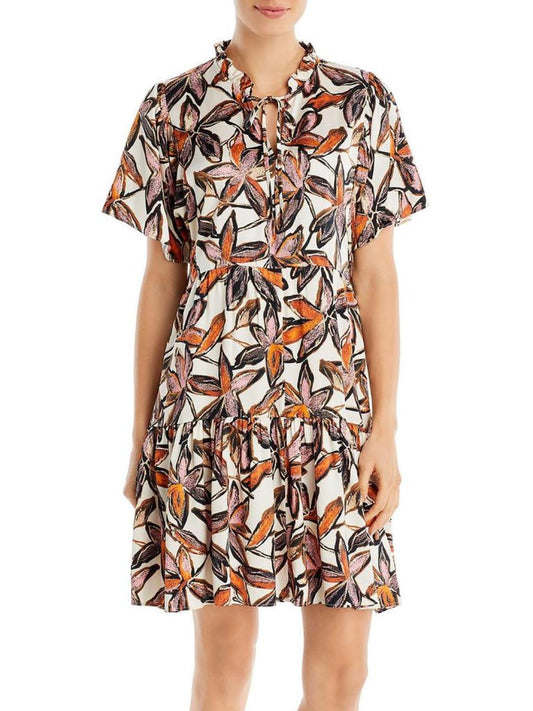 Decentino Womens Printed Knee Shirtdress