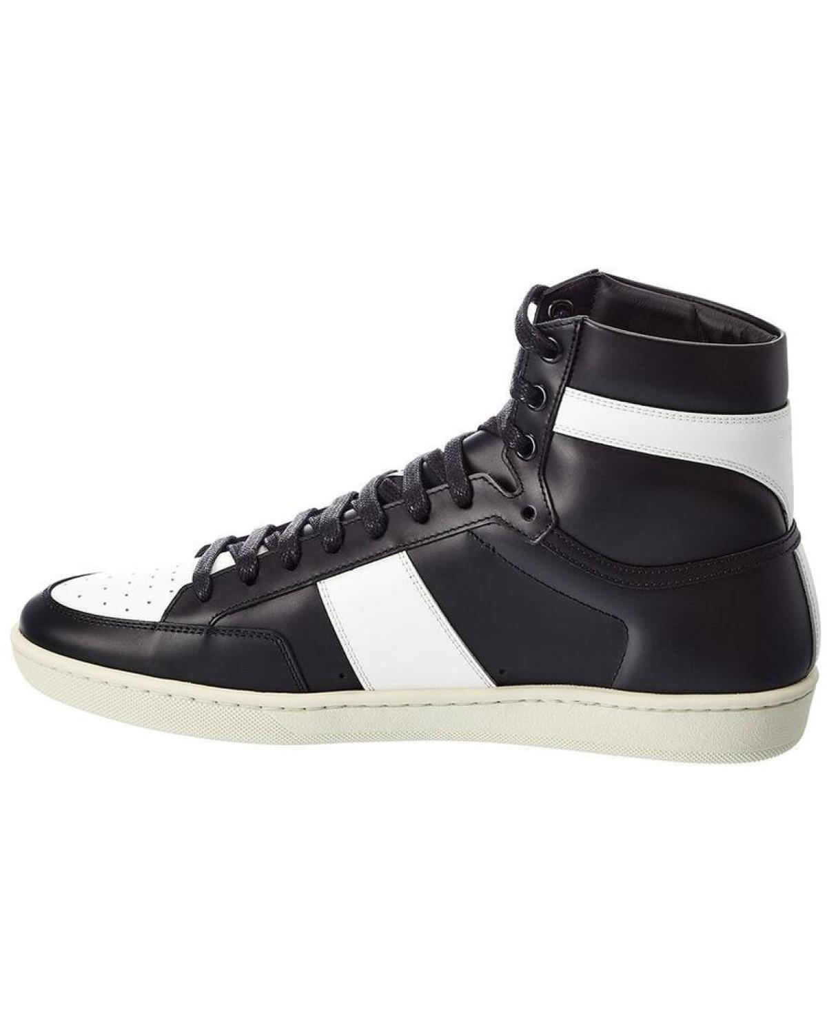 Saint Laurent SL 10H Leather High-Top Sneaker