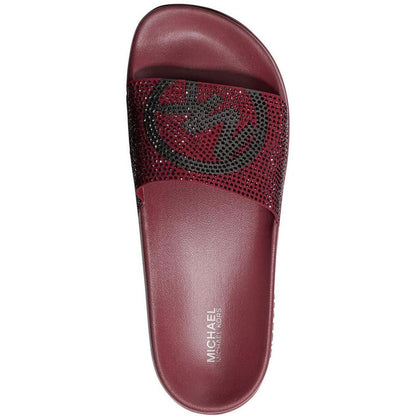 Gilmore Womens Slip-On Embellished Slide Sandals