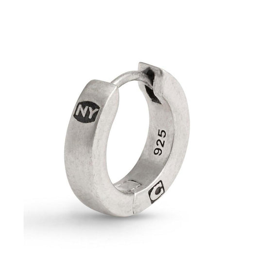 Men's Sterling Silver Signature Huggie Single-Earring