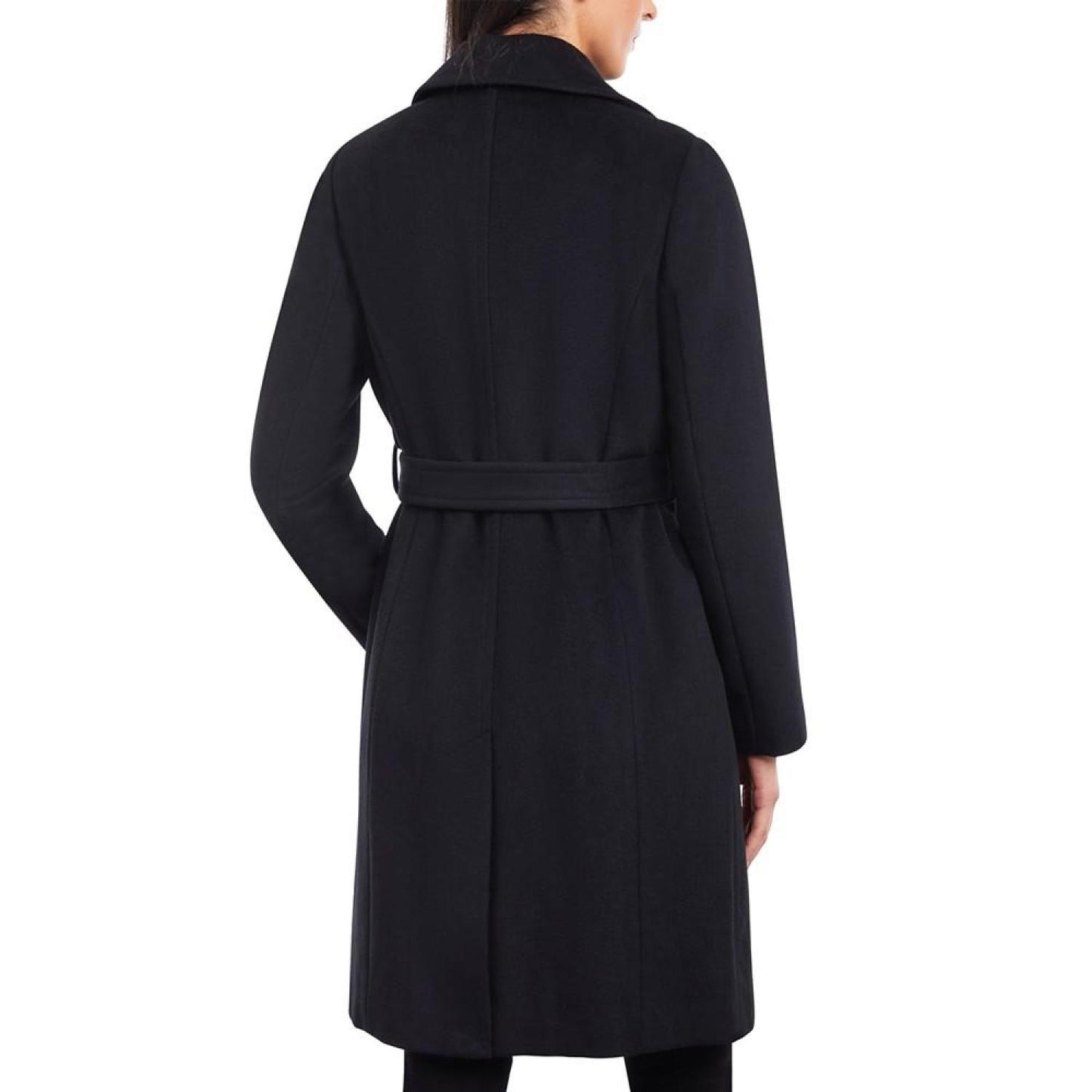 Women's Wool Blend Belted Wrap Coat