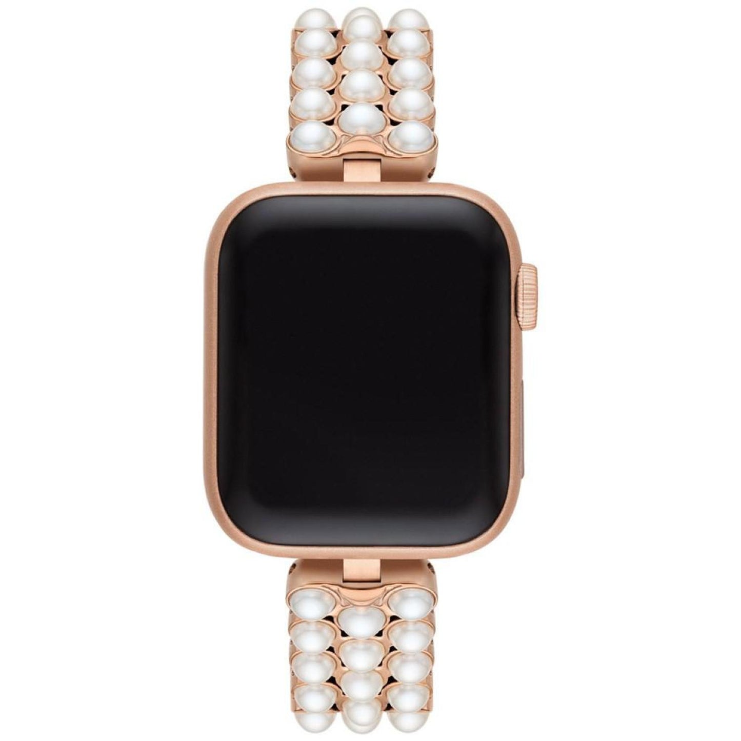 Imitation Pearl Gold-Tone Stainless Steel 38/40mm Bracelet for Apple Watch®