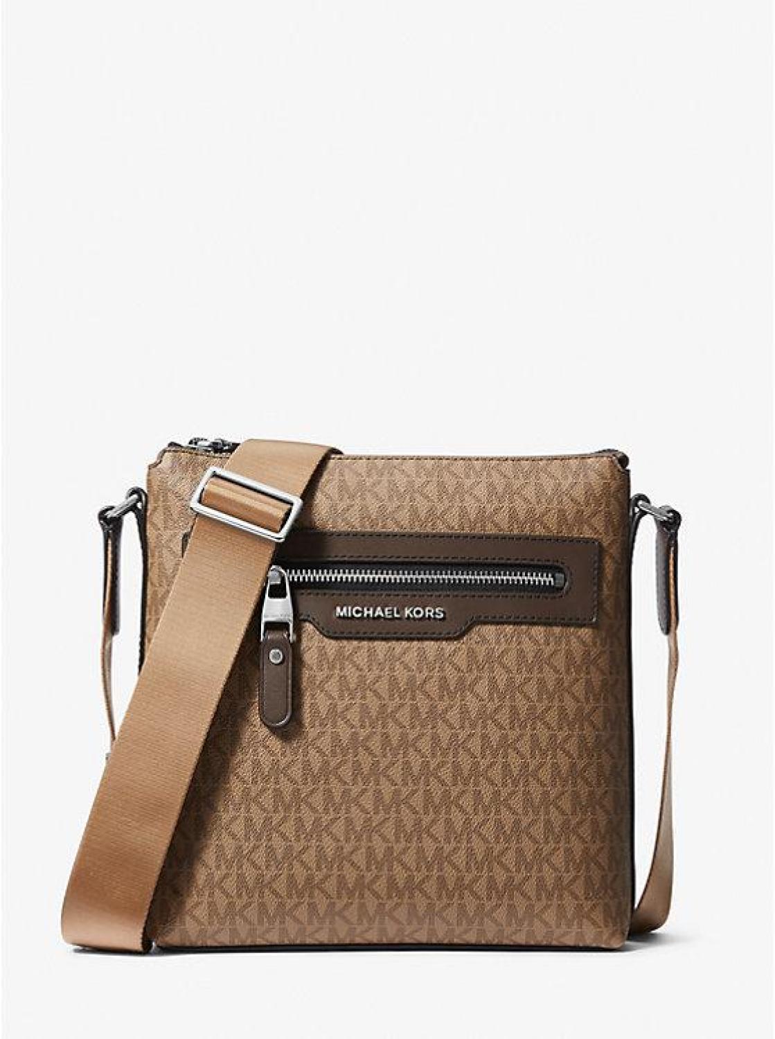 Hudson Medium Signature Logo Crossbody Bag