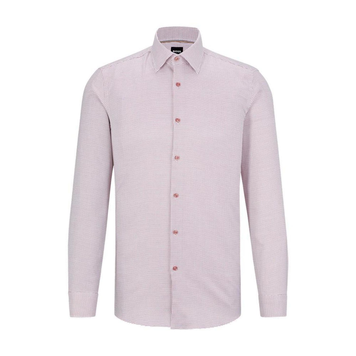 Men's Structured Cotton Slim-Fit Dress Shirt