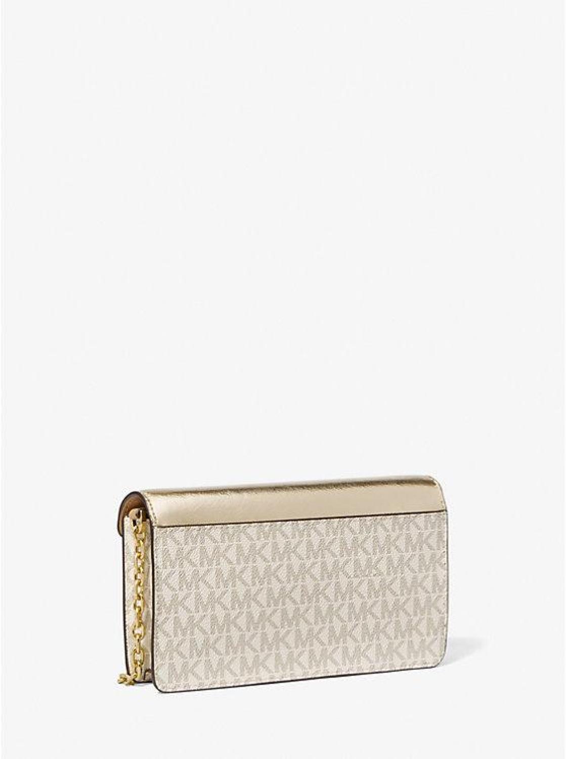 Jet Set Travel Small Signature Logo Clutch Crossbody Bag