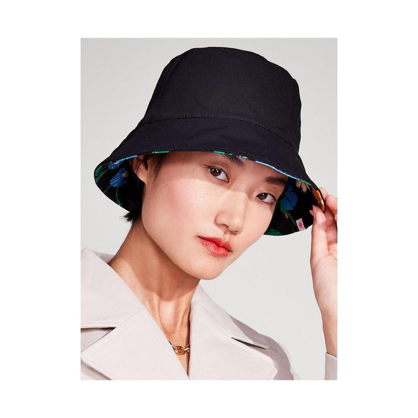 Women's Floral Garden Reversible Bucket Hat