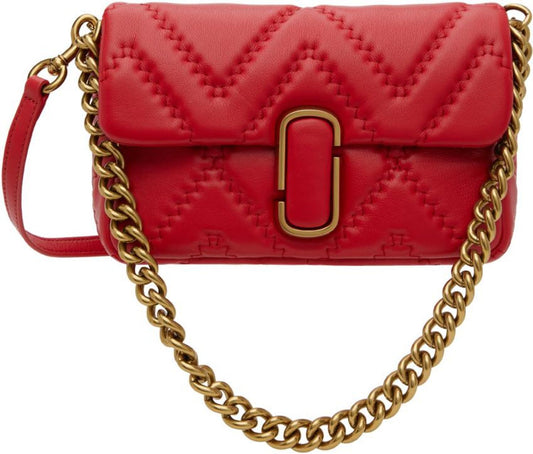 Red 'The Quilted Leather J Marc' Bag