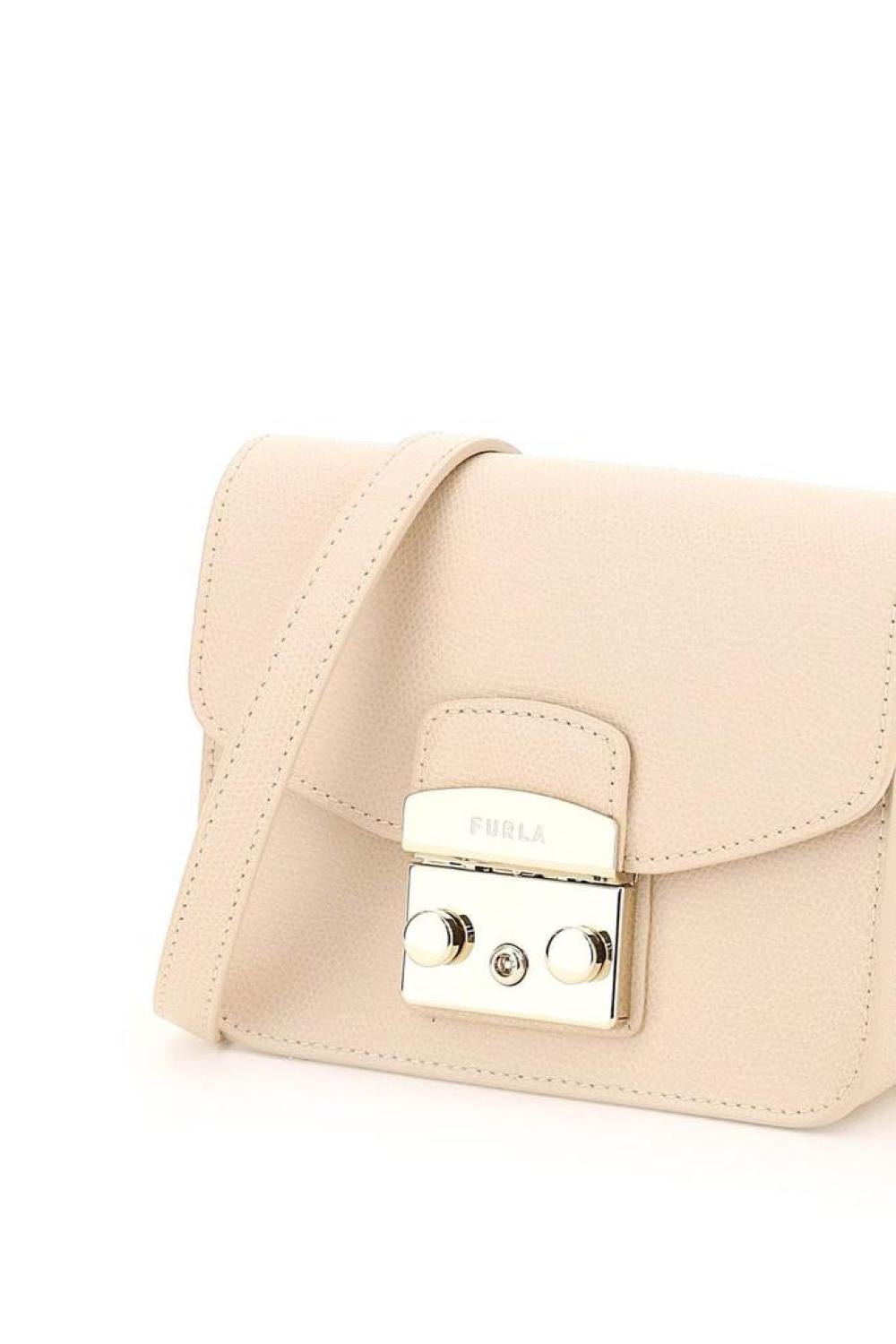 Furla Metropolis Mini Logo-Engraved Crossbody Bag