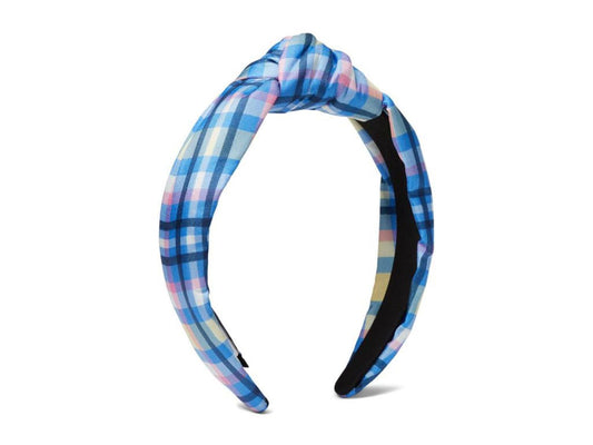 Garden Plaid Knotted Headband