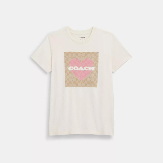 Coach Outlet Signature Heart T Shirt