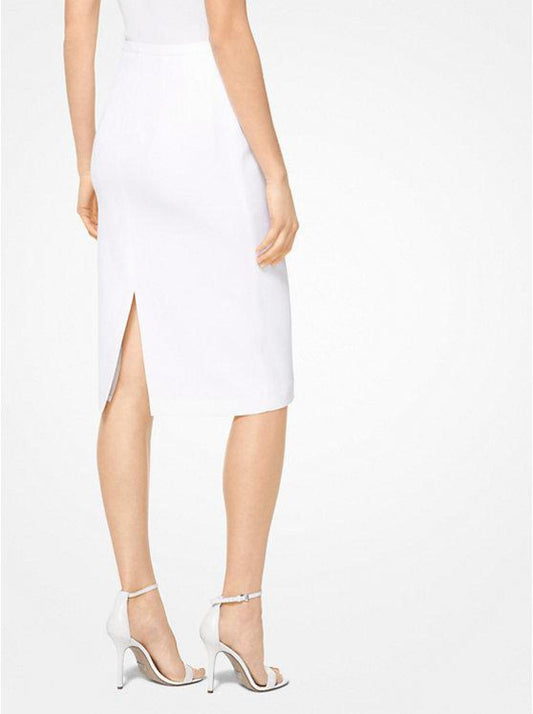 Double Crepe-Sablé Pencil Skirt