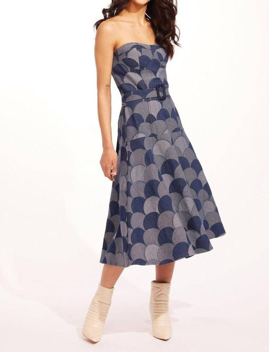 Mandoline Dress In Atomic Denim