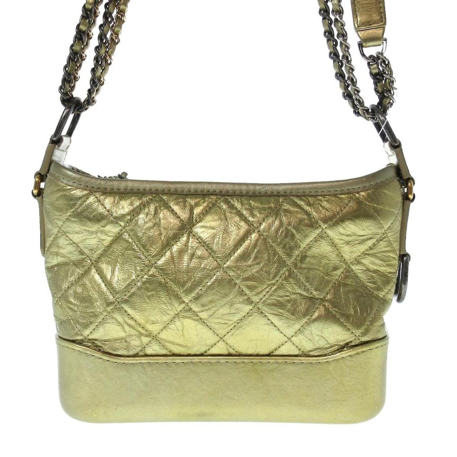 Chanel gabrielle hot sale bag green