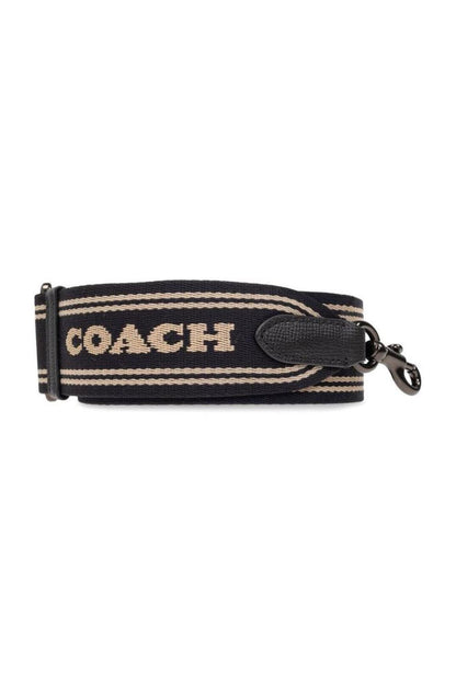 Coach Logo Plaque Zipped Shoulder Bag