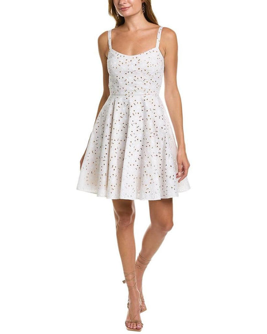 Michael Kors Eyelet Sweetheart Dress