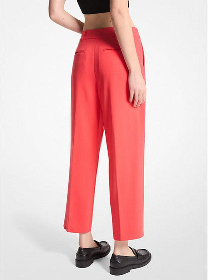 Pleated Crepe Pants