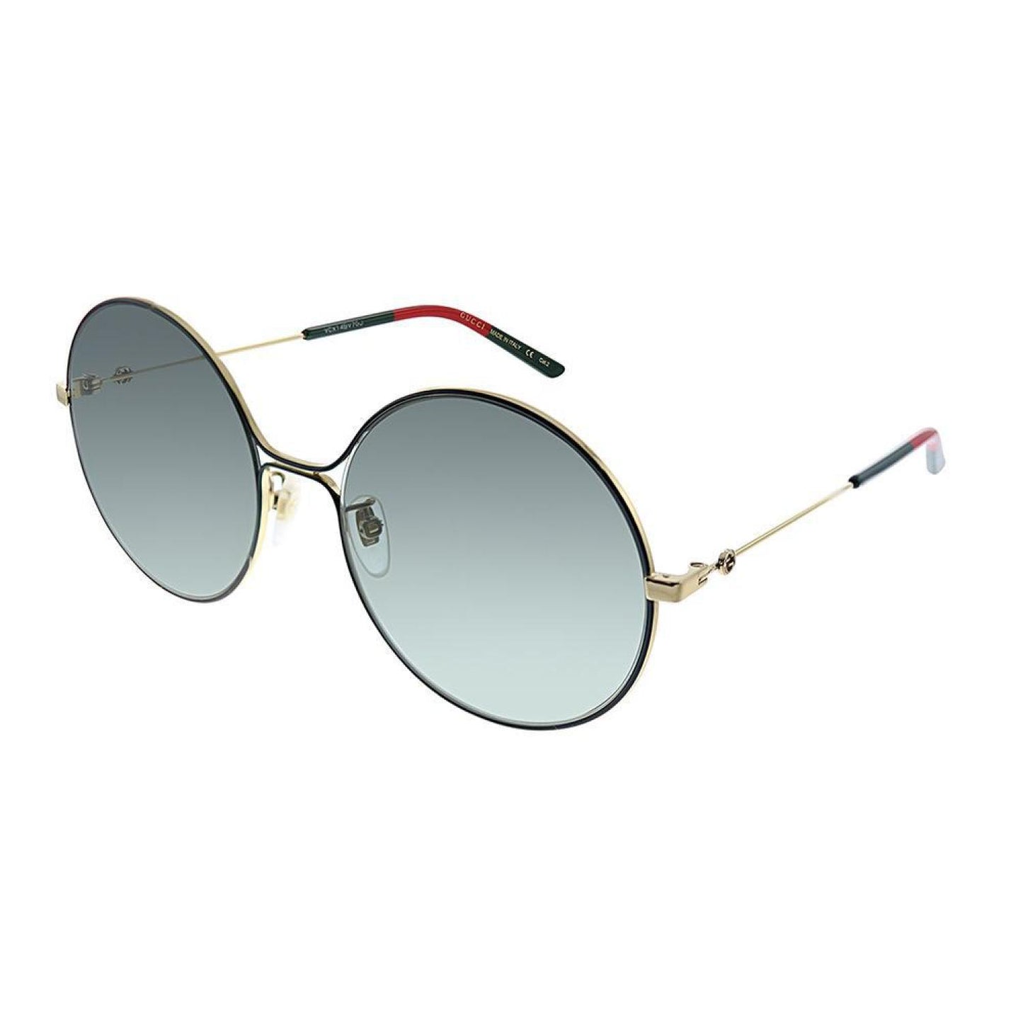 Gucci  GG 0395S 001 Womens Round Sunglasses