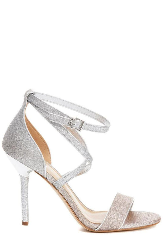 Michael Michael Kors Astrid Crossover Strap Glitter Sandals