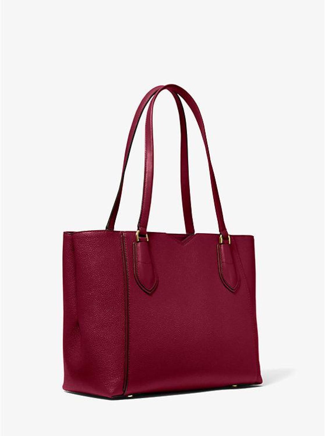 Mae Medium Pebbled Leather Tote Bag