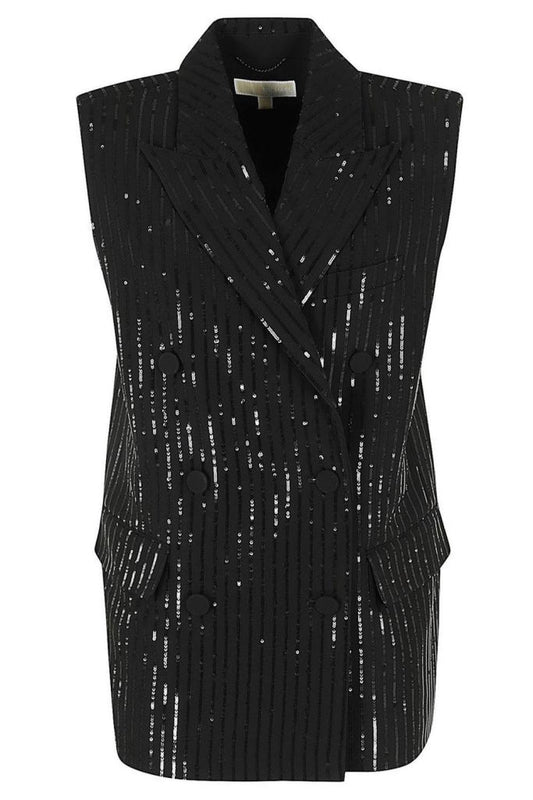 Michael Michael Kors Sequin Embellished Tailored Gilet