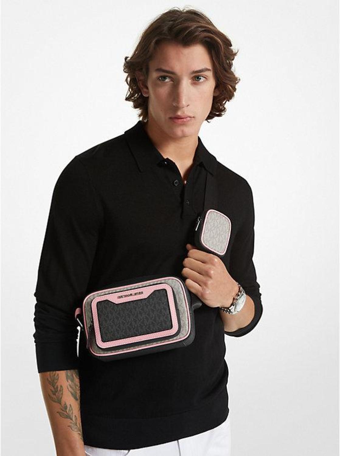 Cooper Color-Block Signature Logo Camera Bag