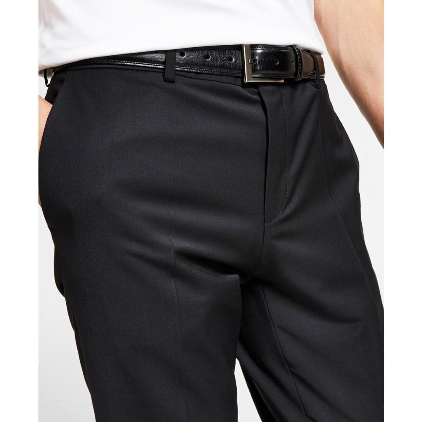 Men's Slim-Fit Superflex Stretch Solid Suit Pants