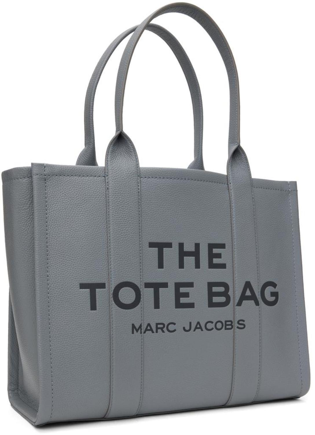 Gray 'The Leather Large' Tote