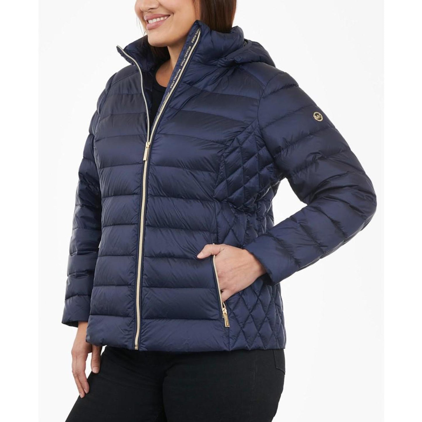 Women's Plus Size Hooded Packable Down Puffer Coat