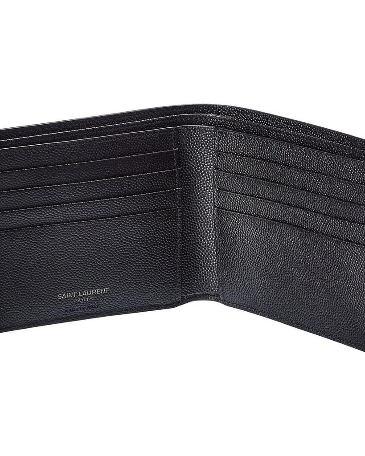 Saint Laurent Monogram East/West Leather Wallet