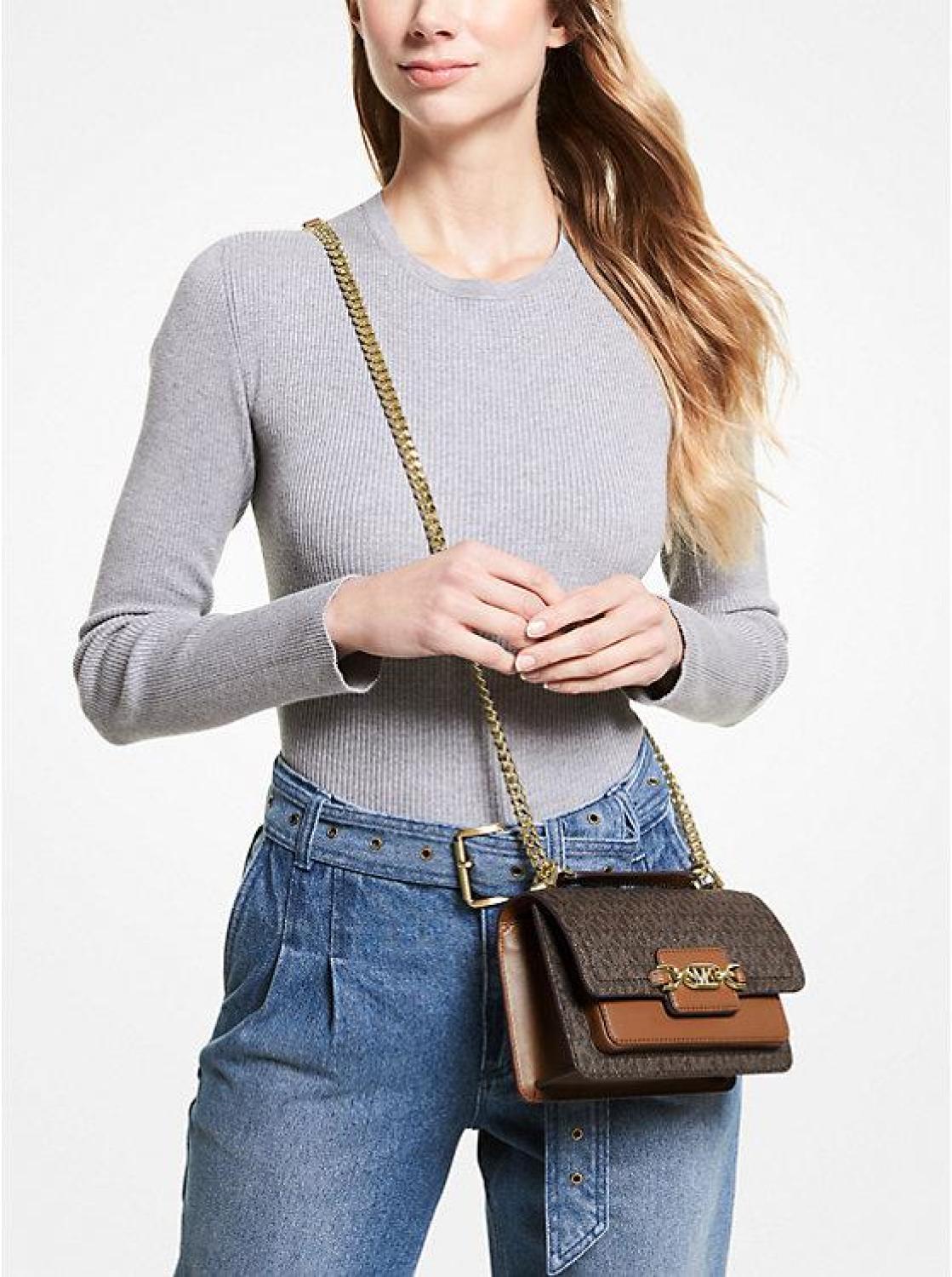 Heather Extra-Small Logo Crossbody Bag