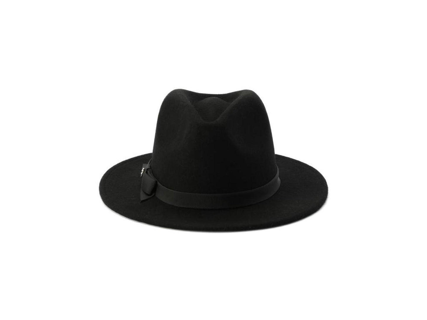 Grosgrain Bow Felt Fedora