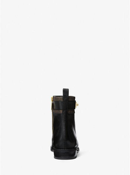 Padma Logo and Leather Ankle Boot