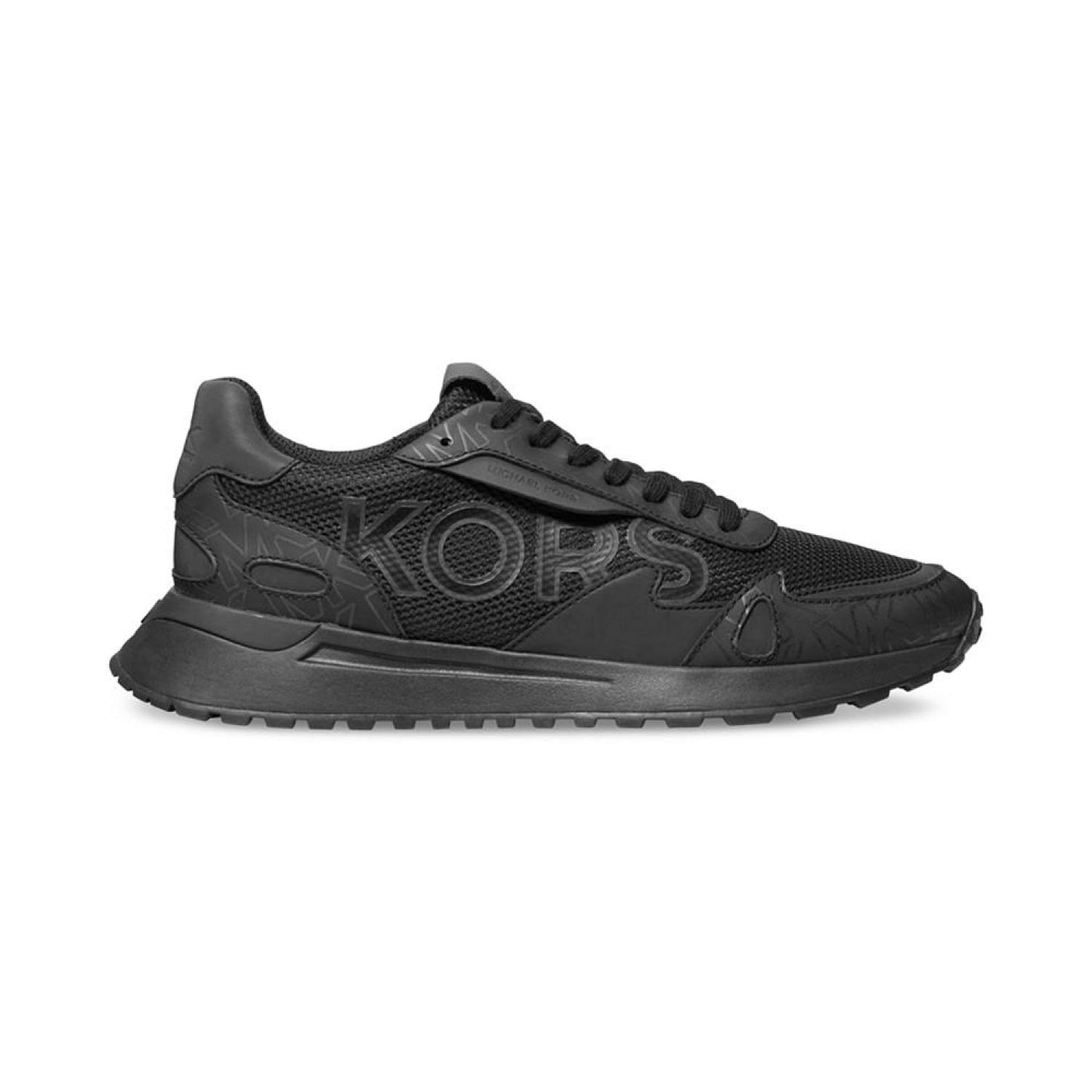 Men's Miles Mixed-Media Logo Trainer Sneakers