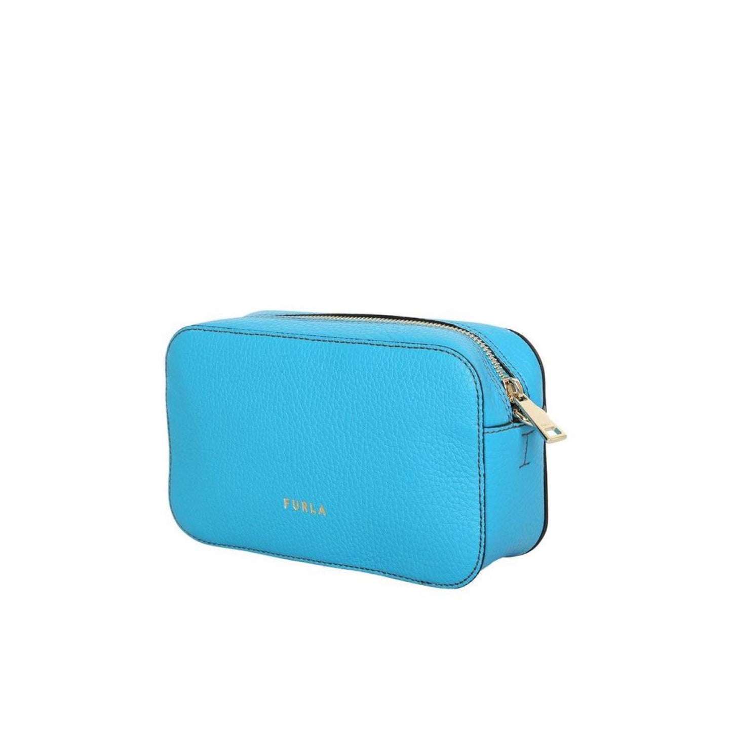 Furla Logo Plaque Zipped Mini Crossbody Bag