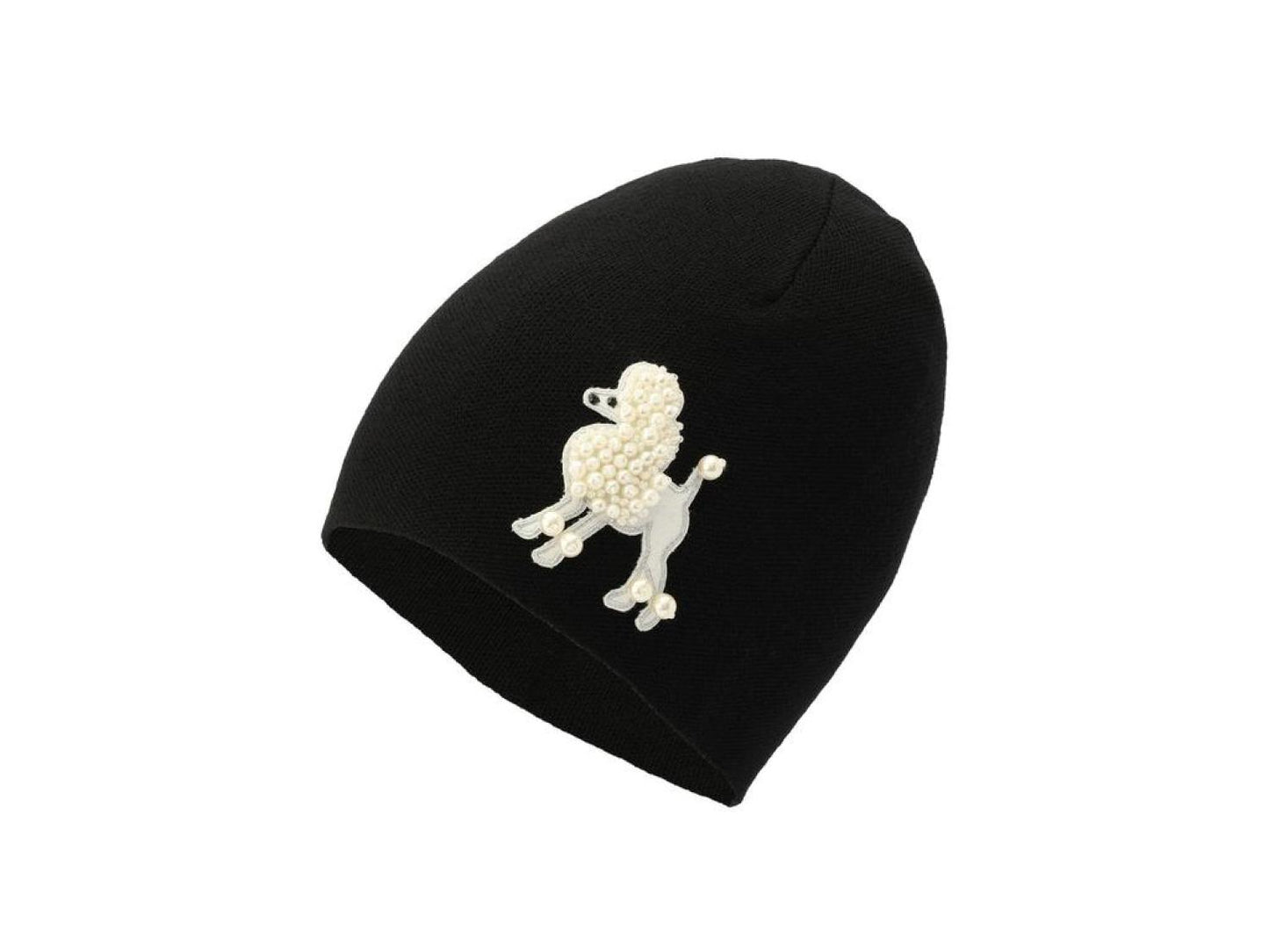 Poodle Embellished Beanie