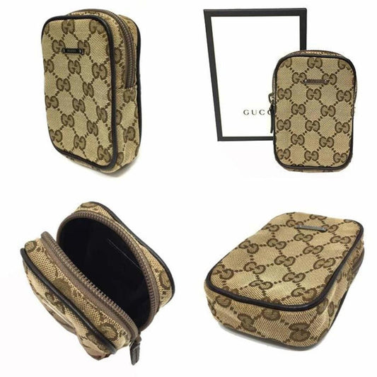 Gucci Gg Canvas Canvas Clutch Bag (Pre-Owned)