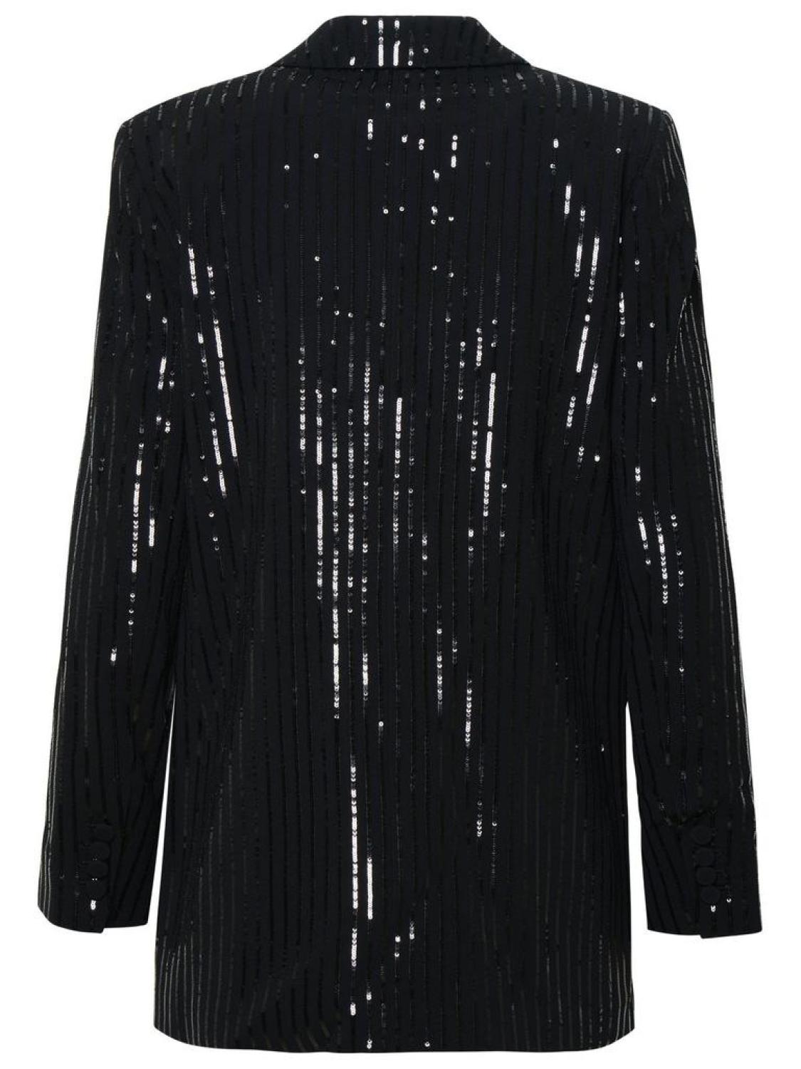 Michael Michael Kors Pinstripe Sequined Crepe Boyfriend Blazer