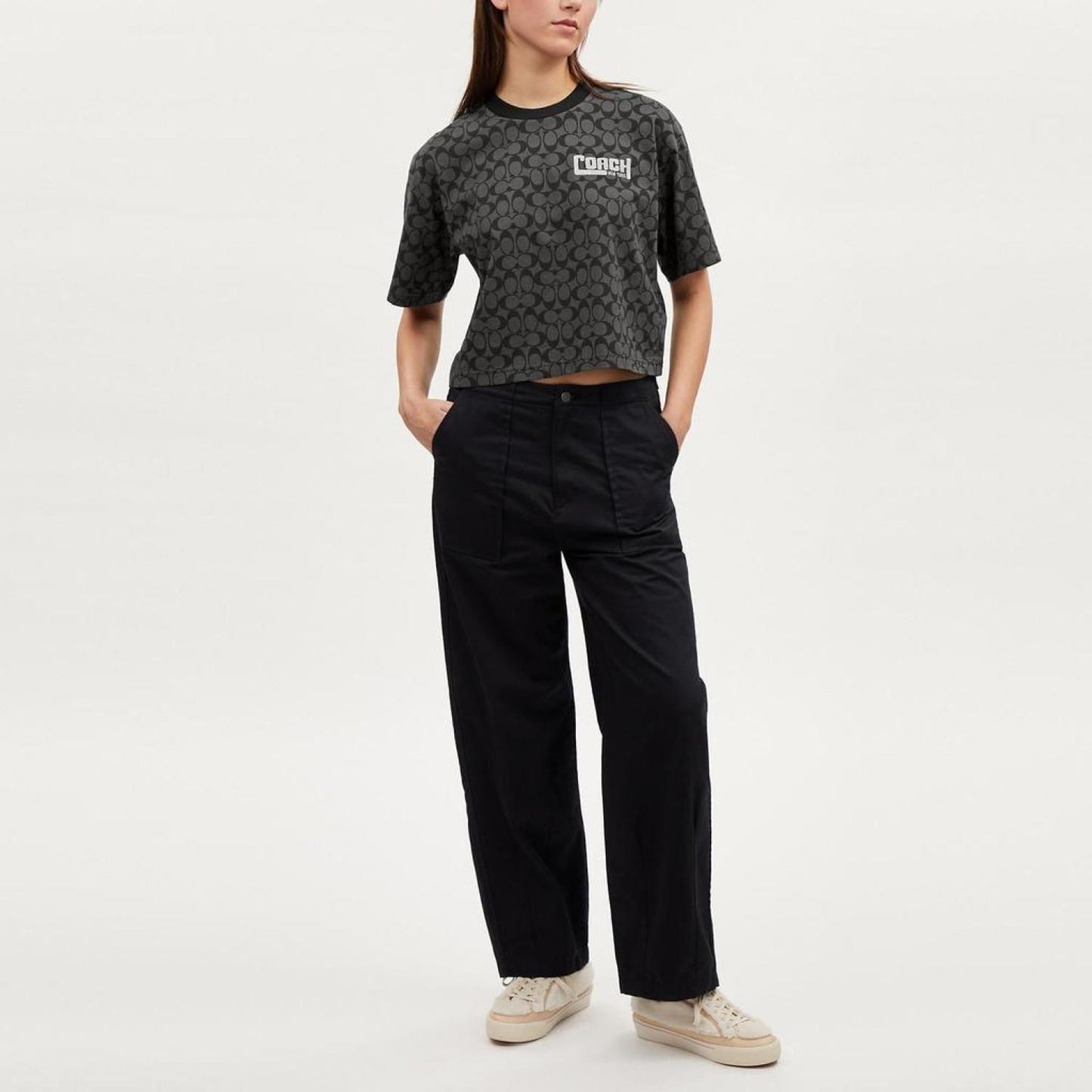 Coach Outlet Signature Cropped T Shirt