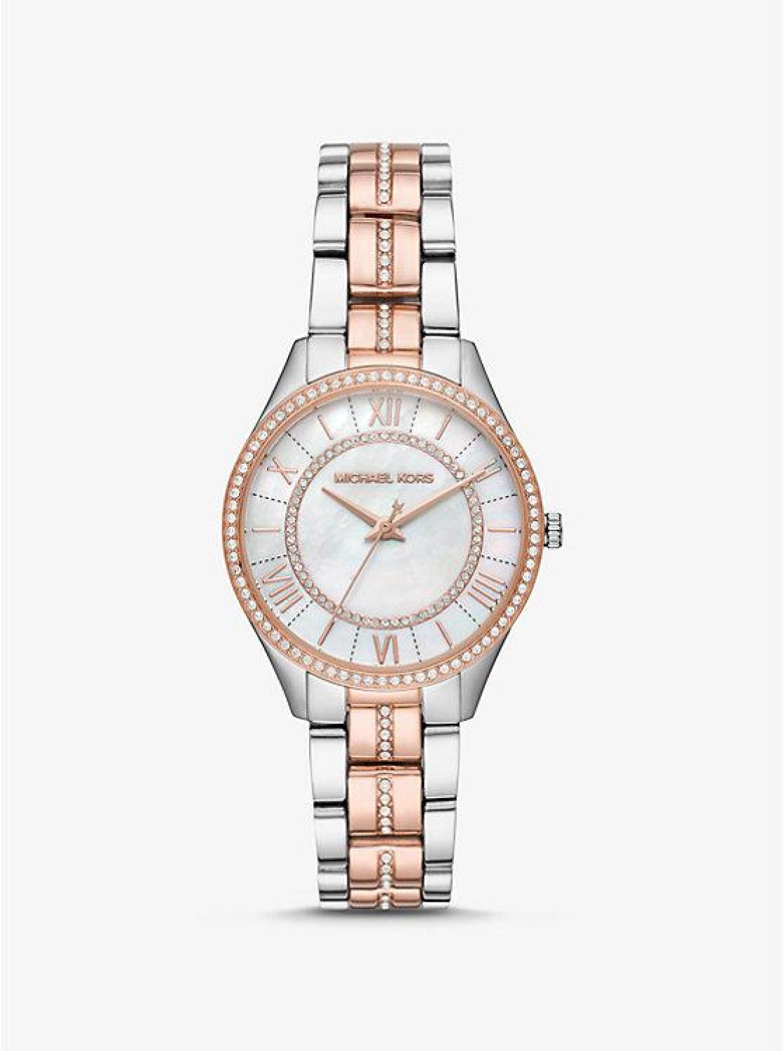 Mini Lauryn Pavé Two-Tone Watch