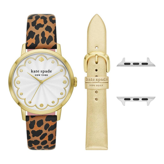 kate spade new york women's 38/40/41mm bands for apple watch and leopard cross-compatible set