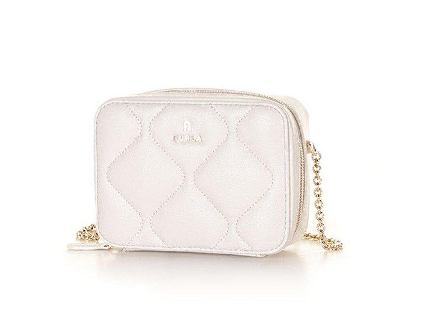 Furla Logo Lettering Zipped Shoulder Bag