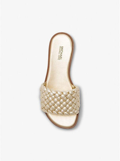 Deanna Metallic Braided Slide Sandal