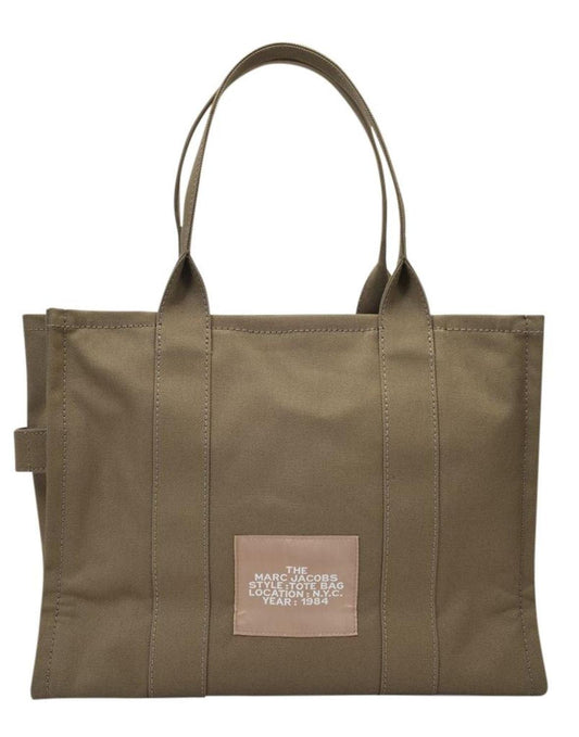 The Large Tote Bag - Marc Jacobs -  Slate Green - Cotton